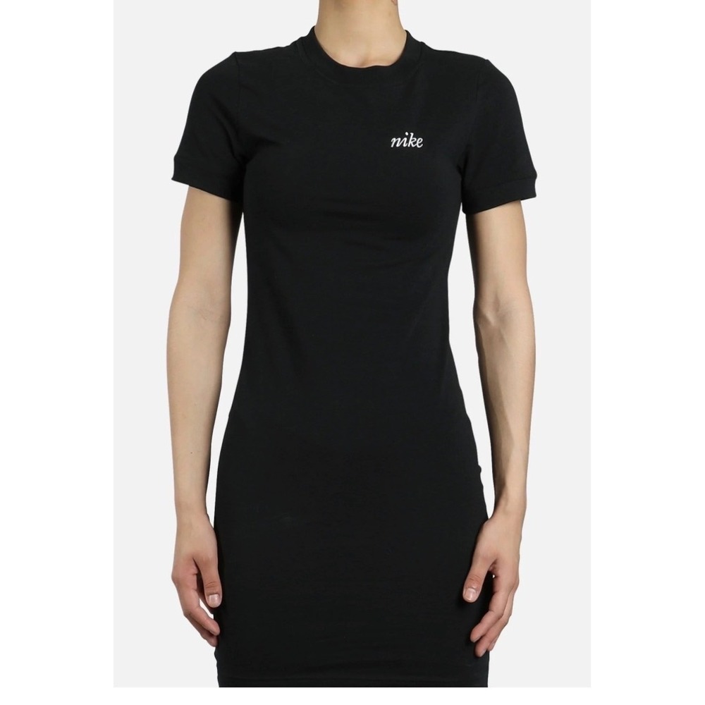 Nike Sportswear Essential Black Bodycon T-Shirt Dress - XS